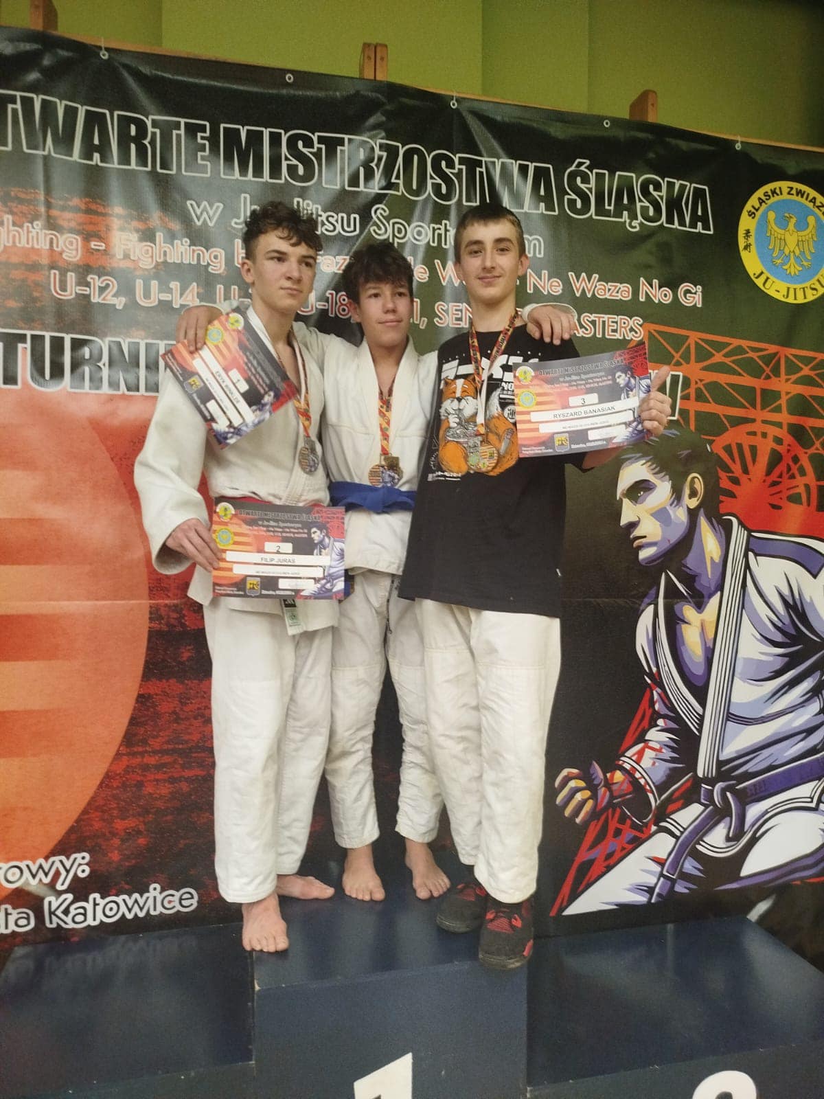 Fot. Klub Sportowy Kodokan/ Facebook Ryszard Banasiak na podium