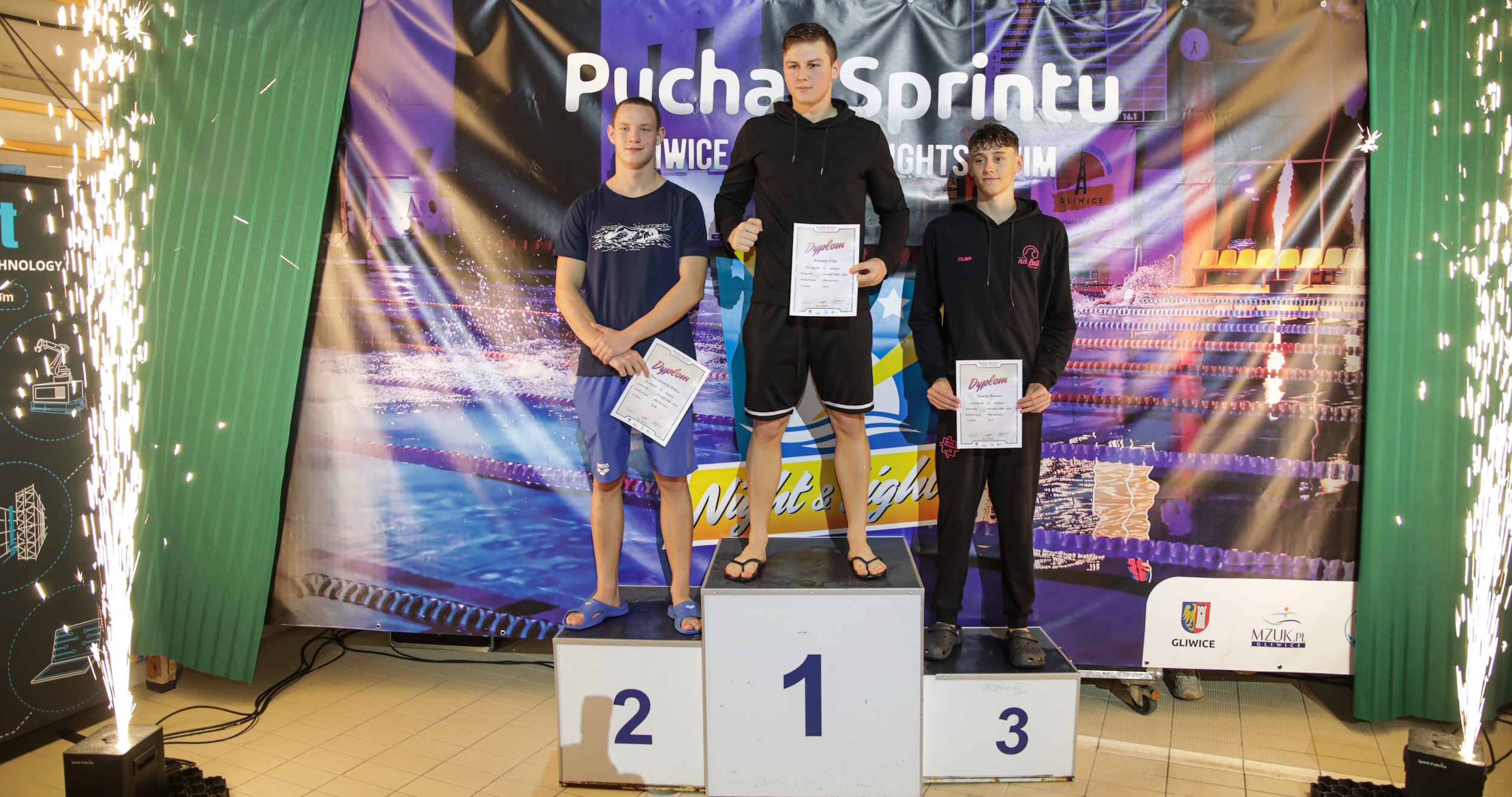 Fot. M. Biel/ Sikret Gliwice Pływacy na podium