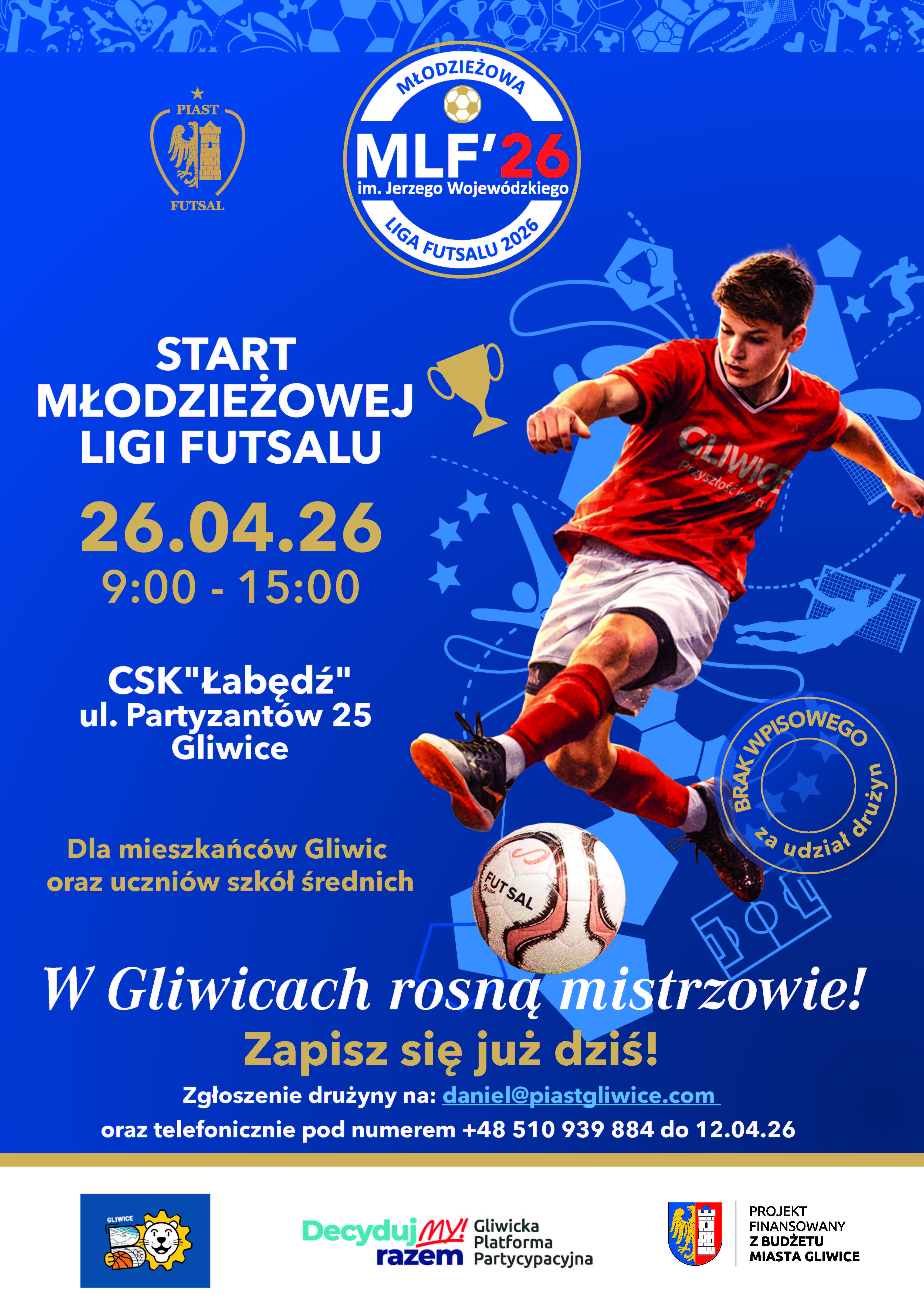 Młodzieżowa Liga Futsalu (zadanie ogólnomiejskie)
