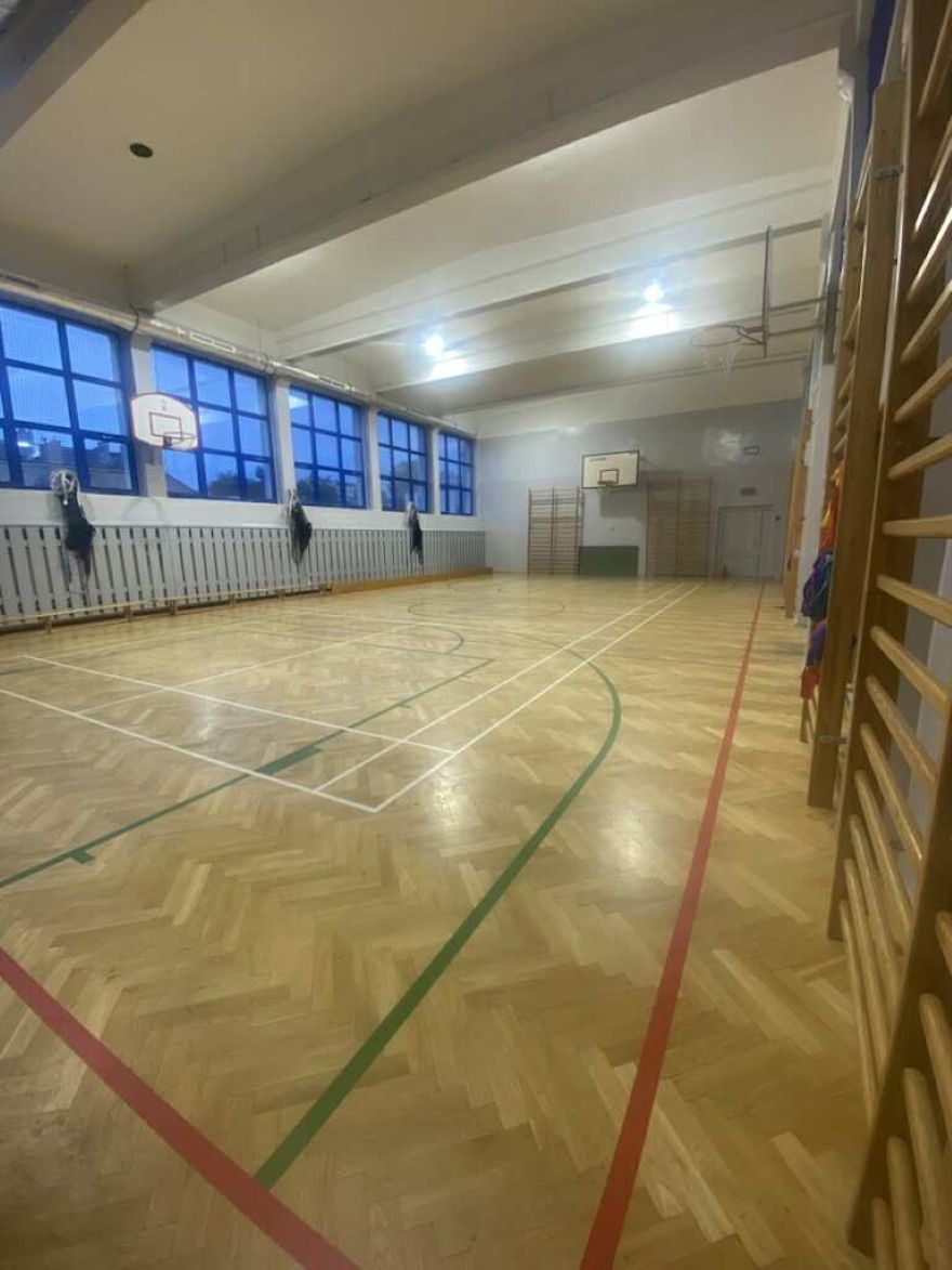 Sala gimnastyczna przy ZSP nr 12