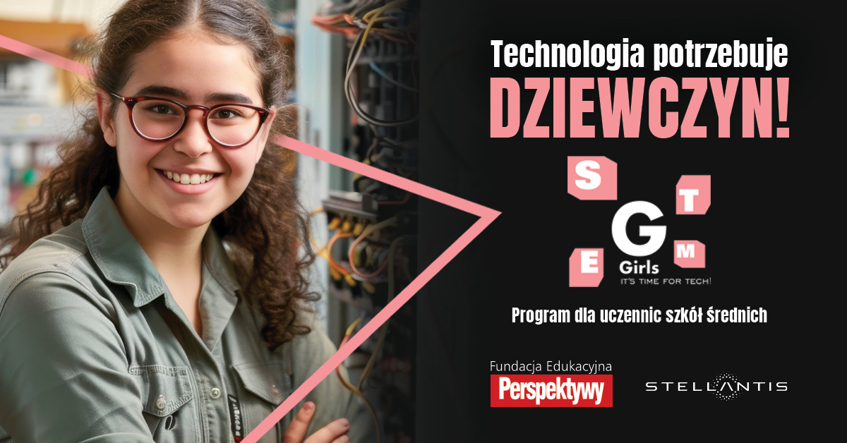 grafika "Girls, it’s time for tech!"