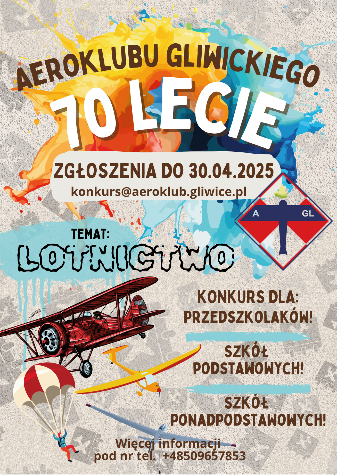 plakat Aeroklub Gliwicki