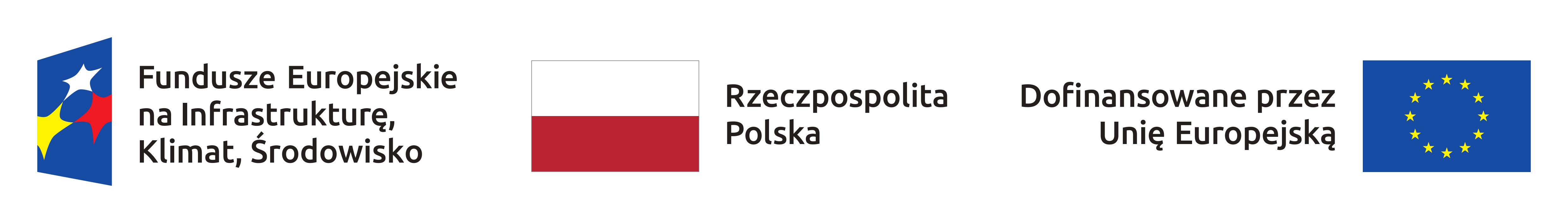 logotyp programu Fundusze Europejskie na Infrastrukturę, Klimat i Środowisko