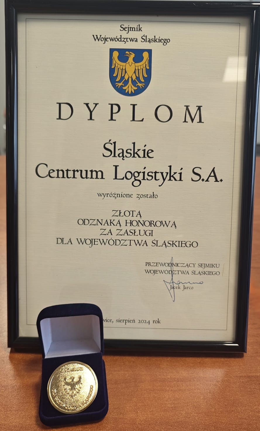fot. mat. prasowe ŚCL Złota Odznaka Honorowa za Zasługi dla Województwa Śląskiego