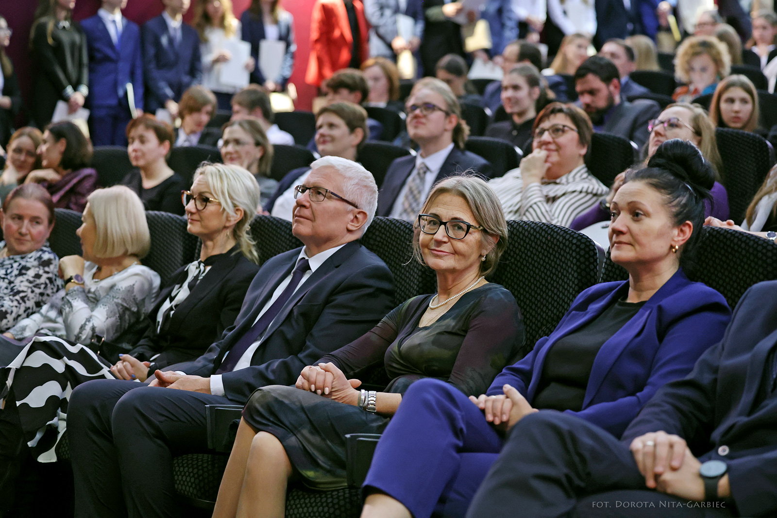 Fot. D. Nita-Garbiec/ED Prezydent Gliwic Adam Neuman siedzący wśród gości na widowni