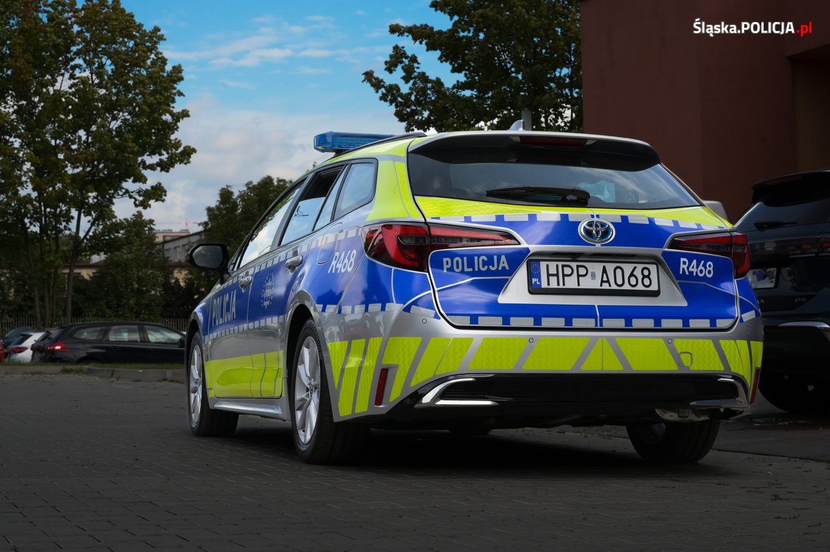 Fot. KMP w Katowicach Tył radiowozu