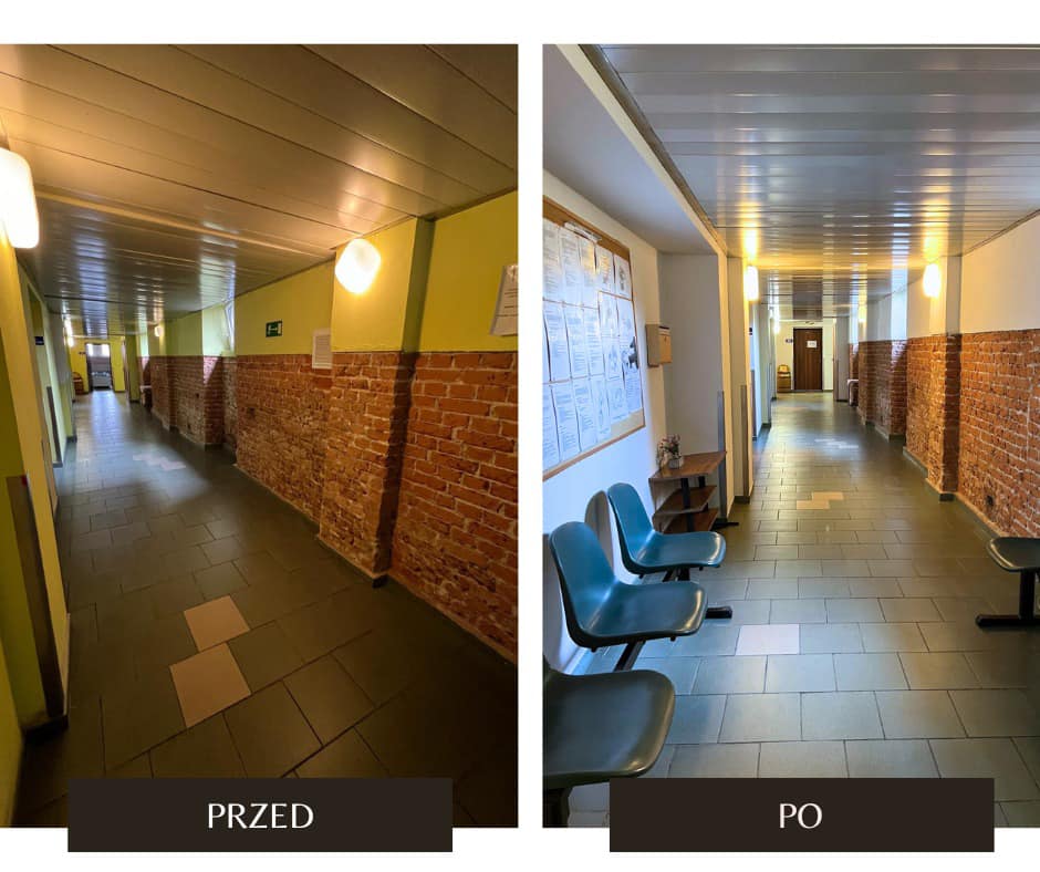 fot. Szpital Miejski w Gliwicach podłoga, ściany, drzwi