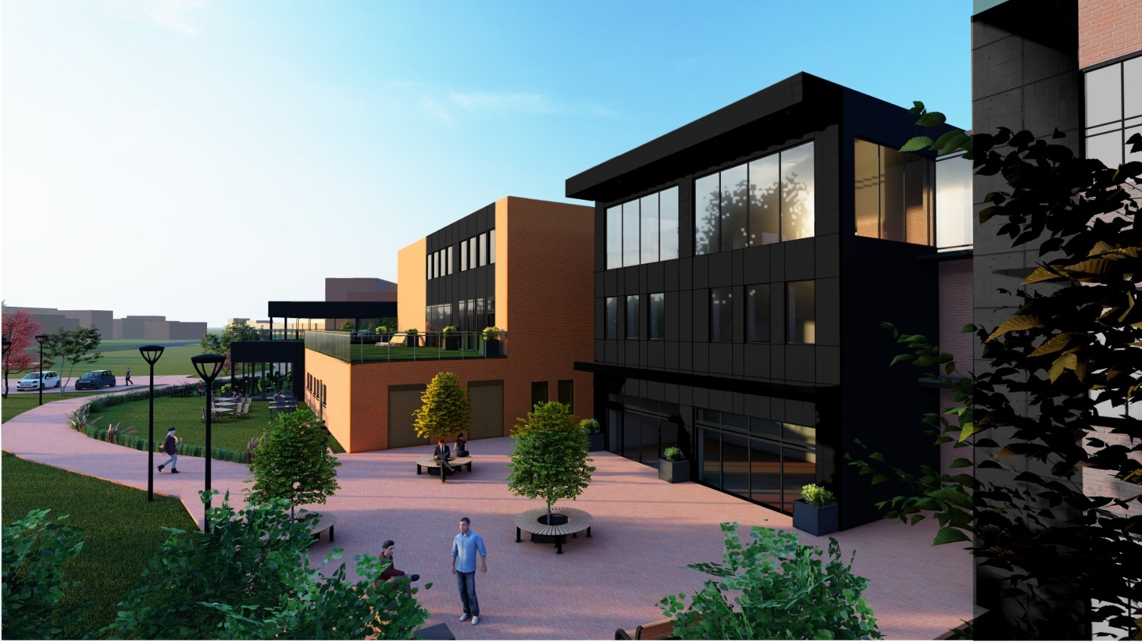 Wizualizacja IT HUB Gliwice – mat. pras. Technoparku Gliwice Wizualizacja obiektu