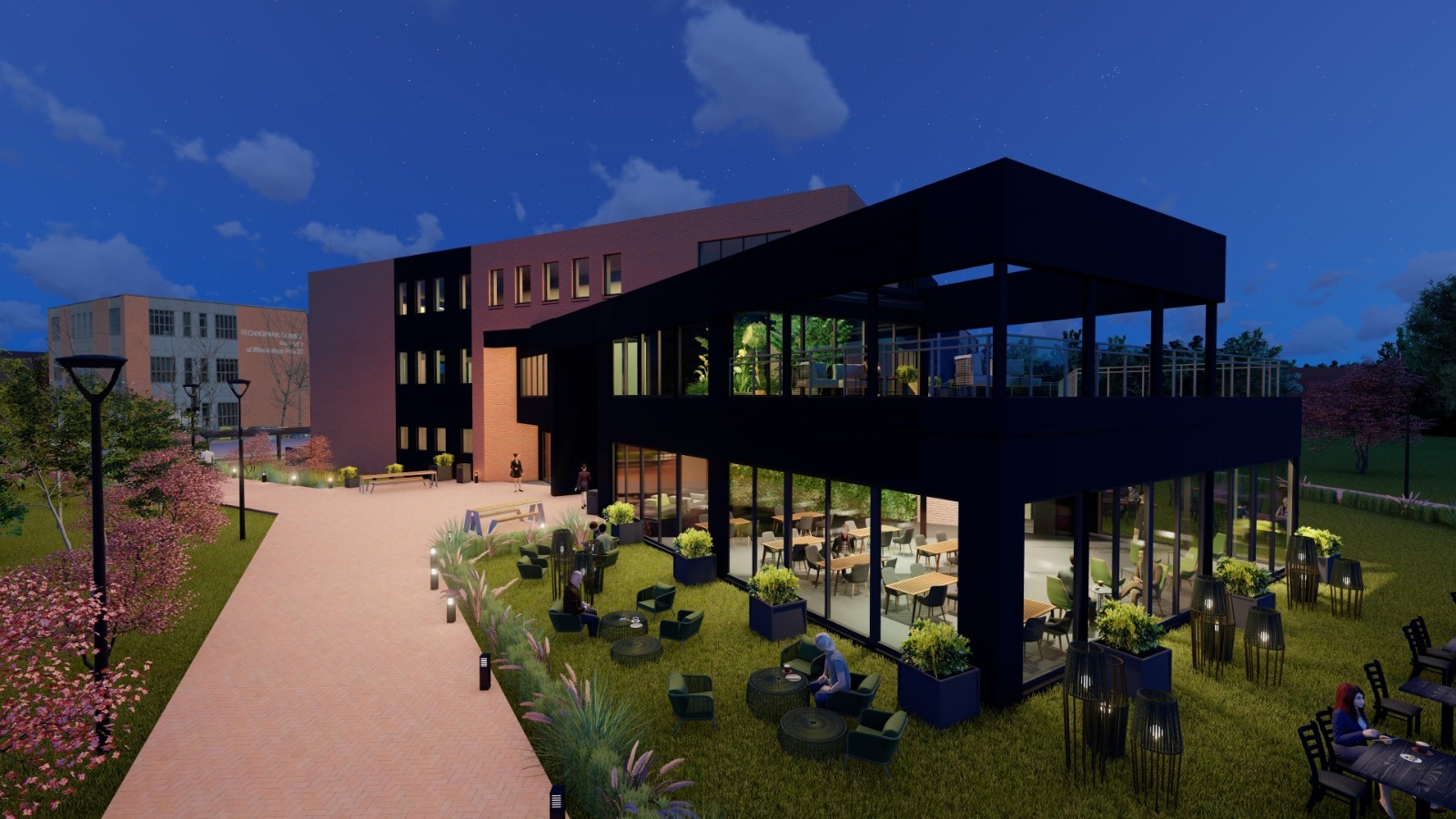 Wizualizacja IT HUB Gliwice – mat. pras. Technoparku Gliwice Wizualizacja obiektu