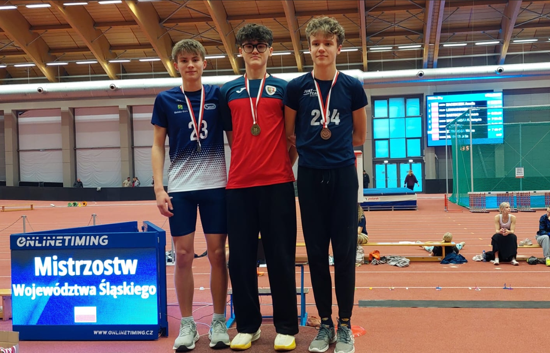 Aleksander Ziółek na podium