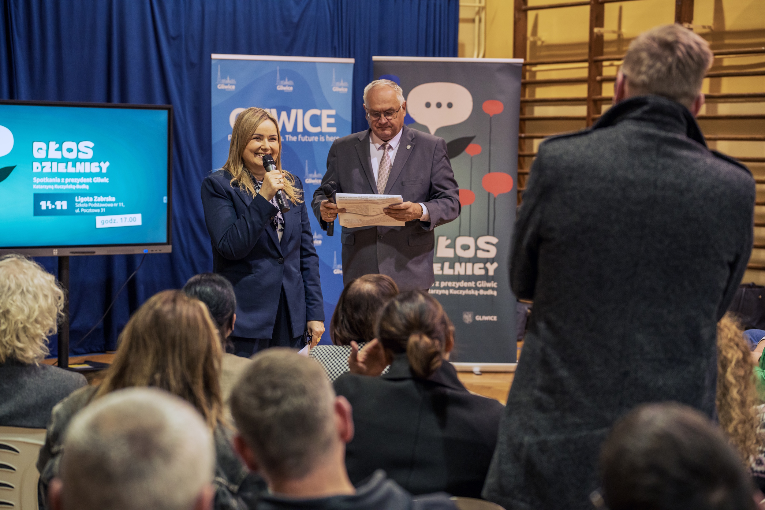 Spotkanie prezydent Gliwic z mieszkańcami Ligoty Zabrskiej