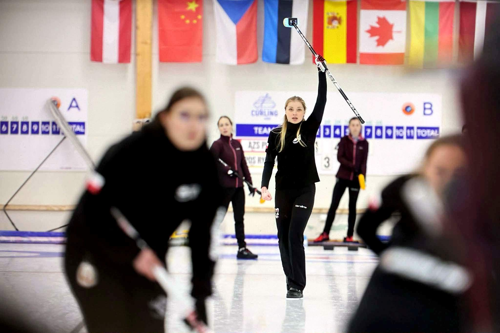 Drużyna AZS Pluta Gliwice podczas gry