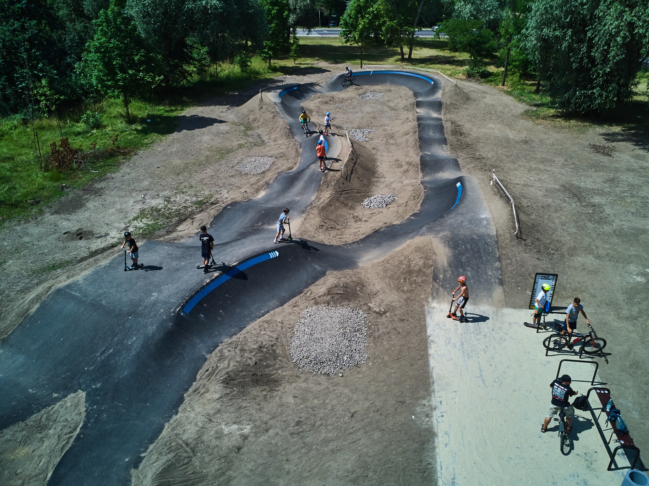 Fot. M. Buksa/ UM w Gliwicach Nowy pumptrack z lotu ptaka