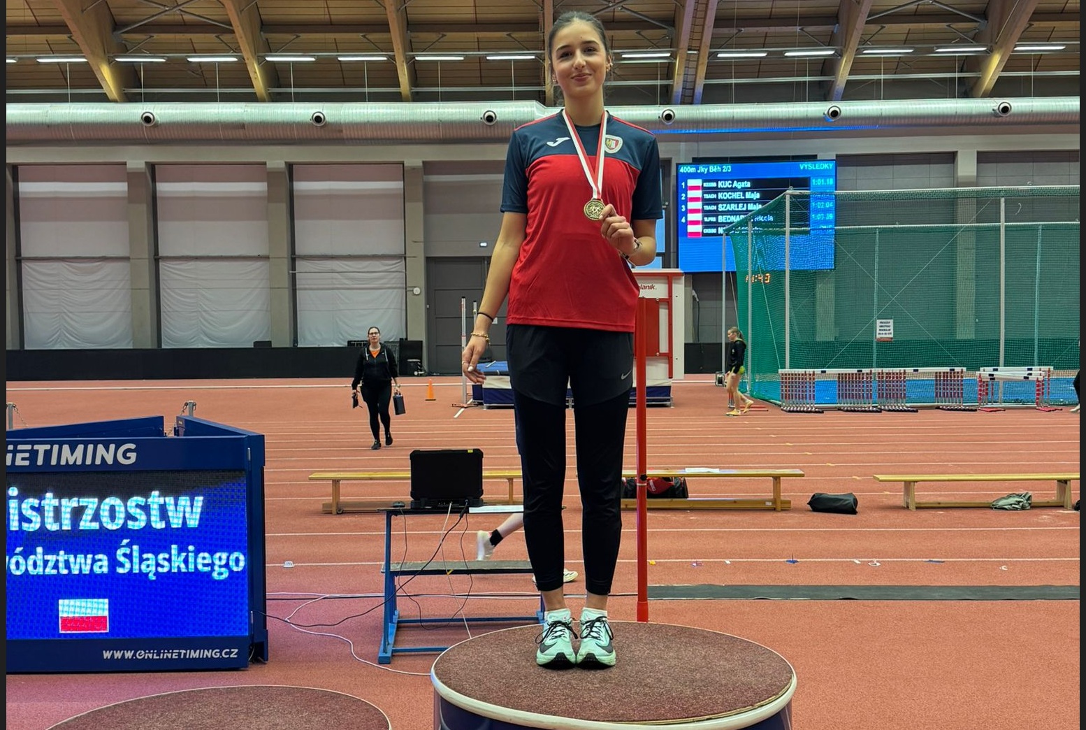 Hanna Zdanowicz na podium
