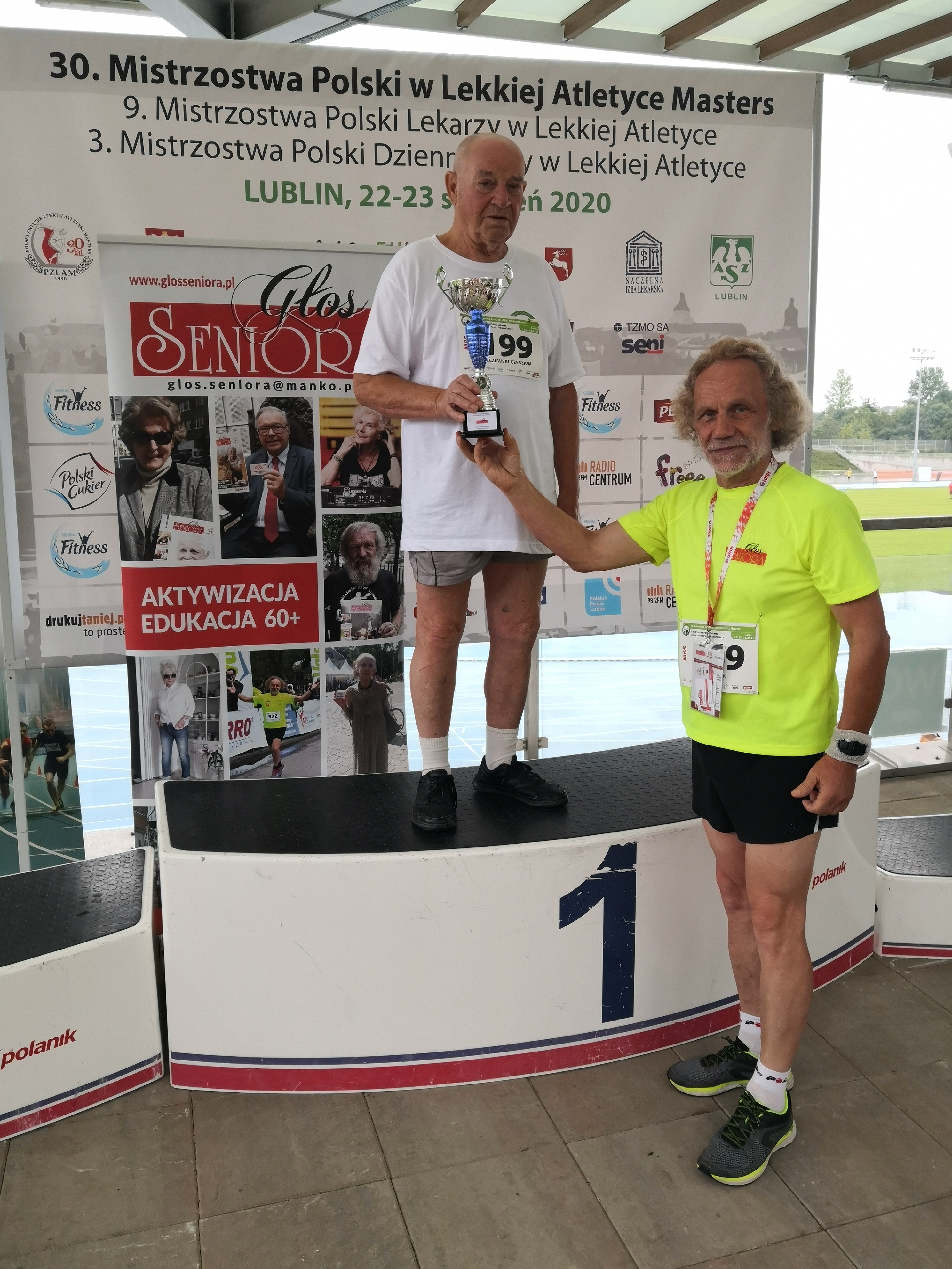 Fot. archiwum prywatne Pan Czesław na podium Mistrzostw Świata