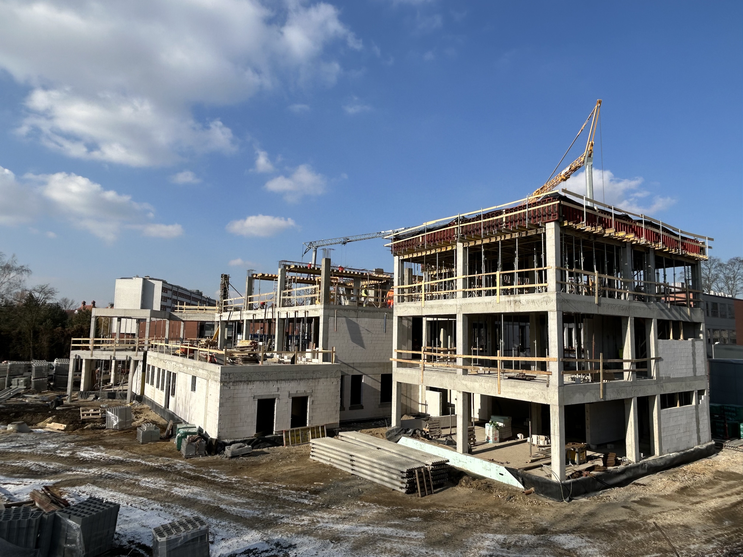 Fot. Technopark Gliwice Aktualny wygląd powstającego budynku HUB 1