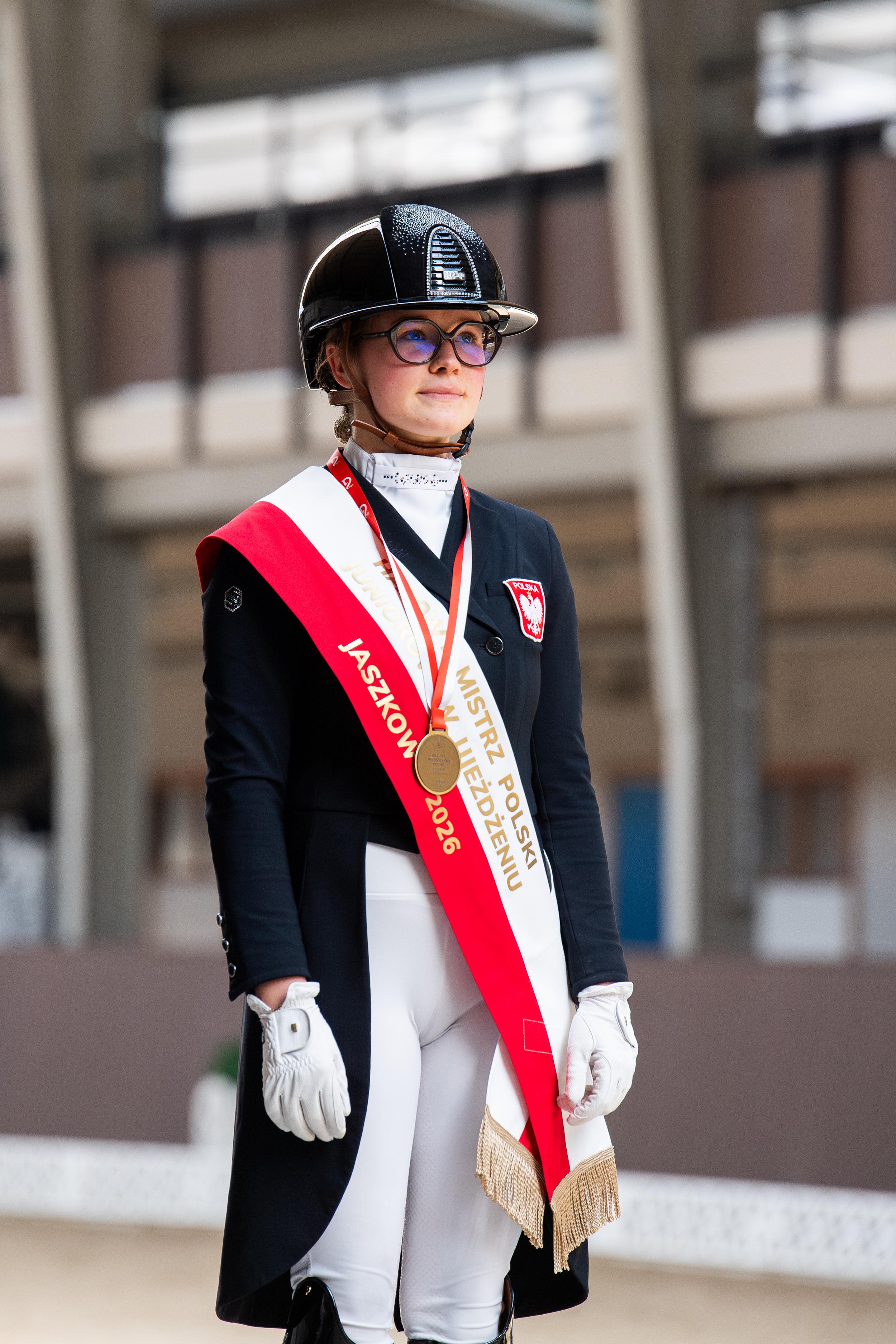 Maja w mistrzowskiej szarfie