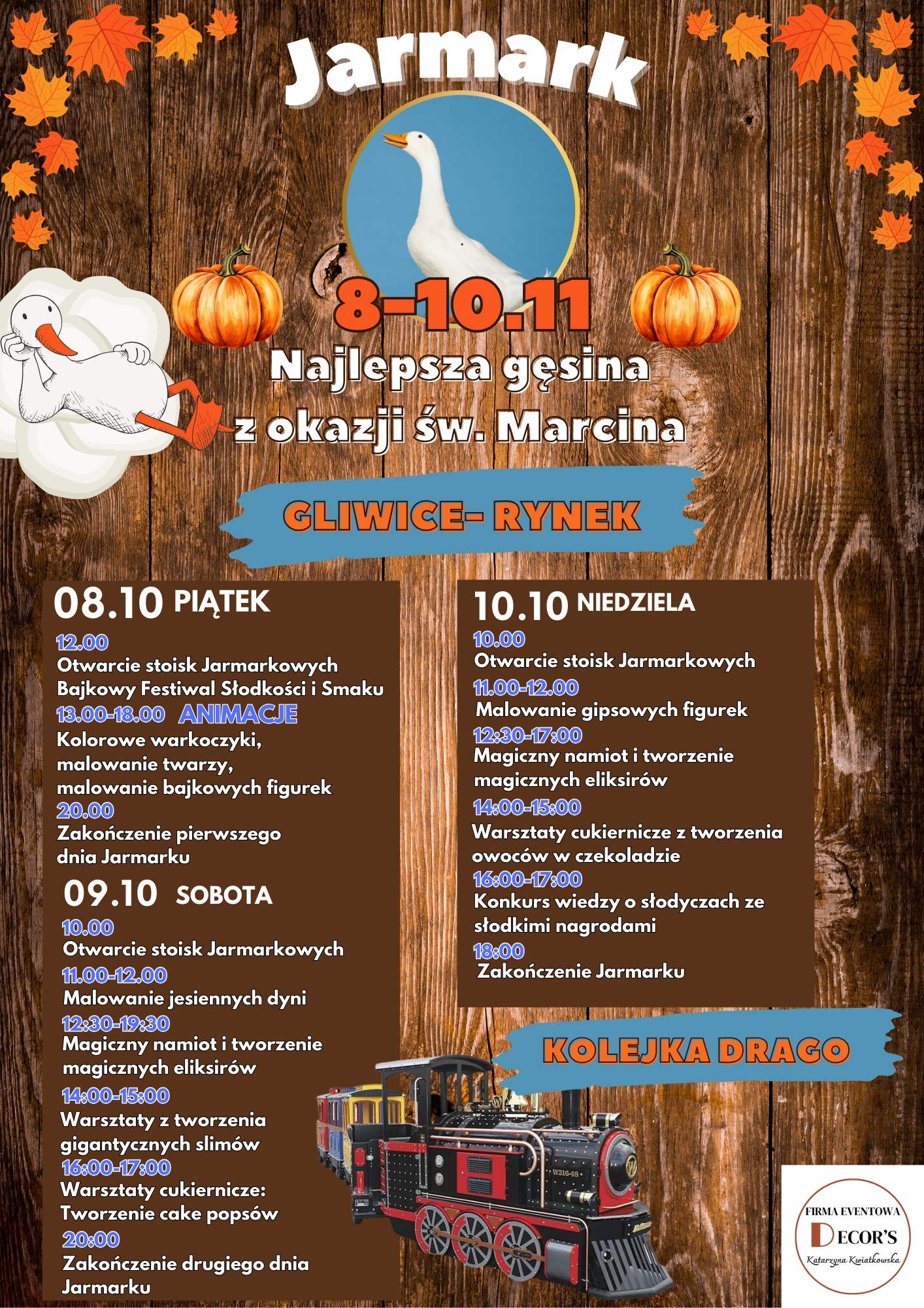 Mat. graf. organizatora Plakat z programem