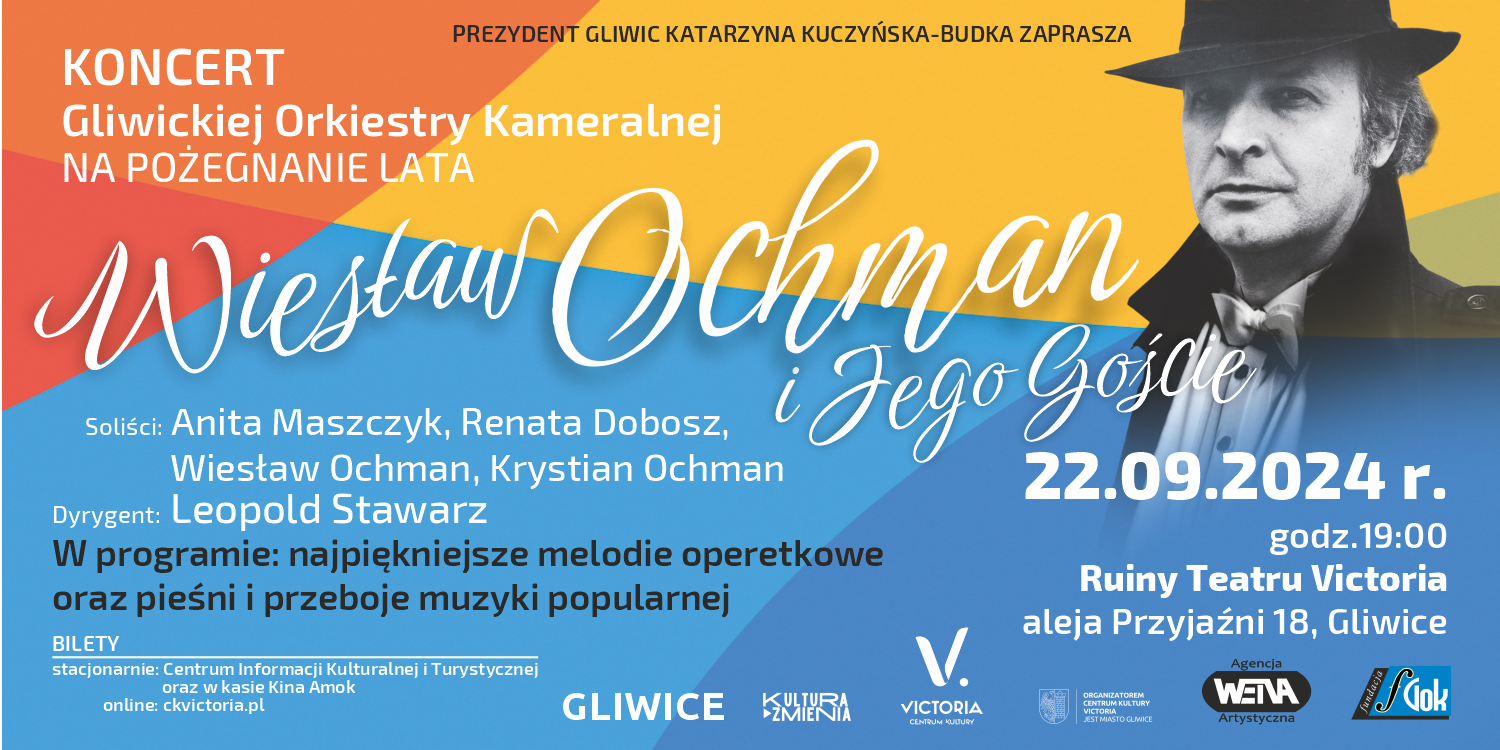 Mat. graf. organizatora Baner z wizerunkiem Wiesława Ochmana
