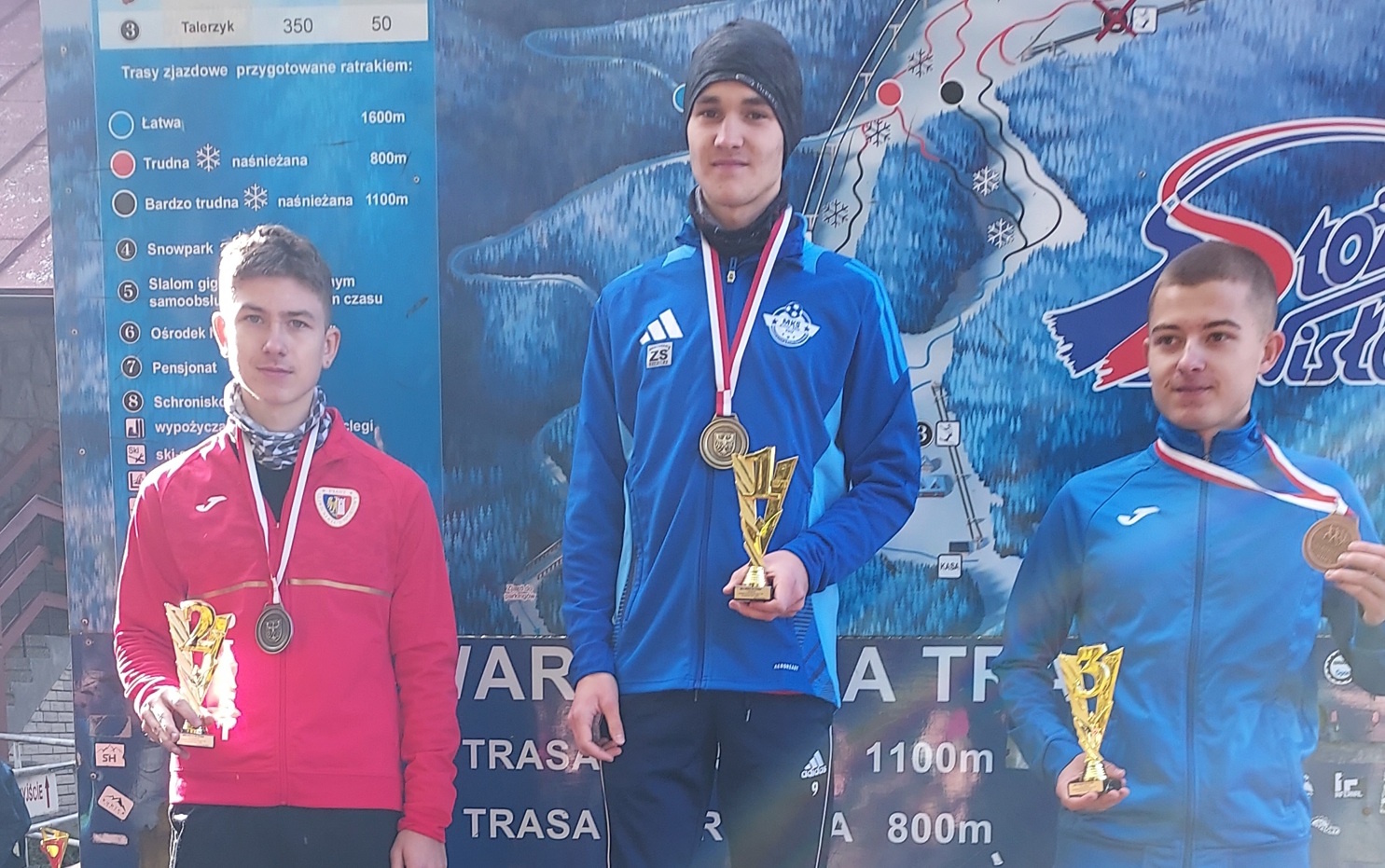 Piotr Talik na podium