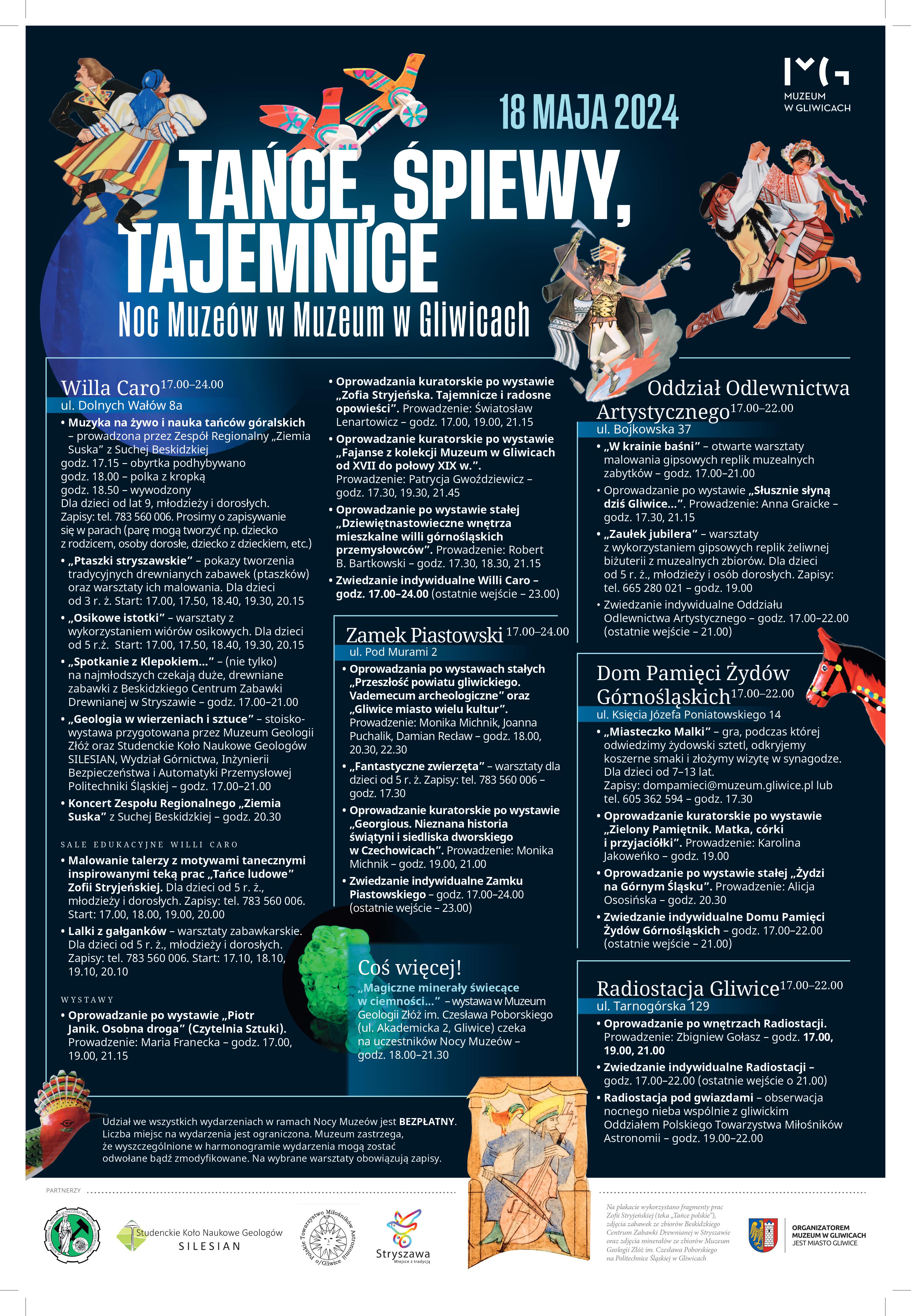 Fot. materiały organizatora Plakat z harmonogramem