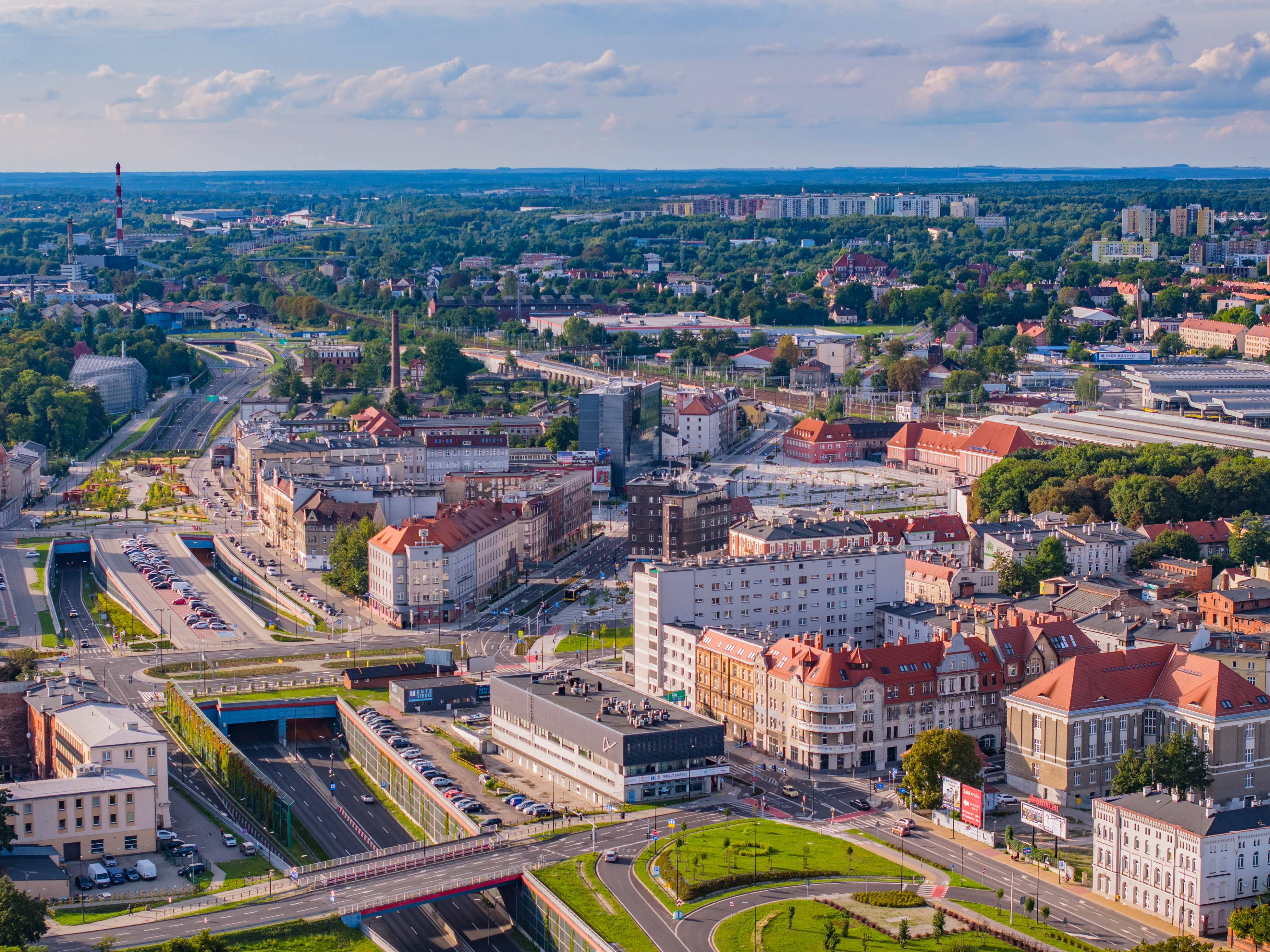 Nowe Centrum Gliwic (fot. R. Neumann From the Sky / UM w Gliwicach) Nowe Centrum Gliwic