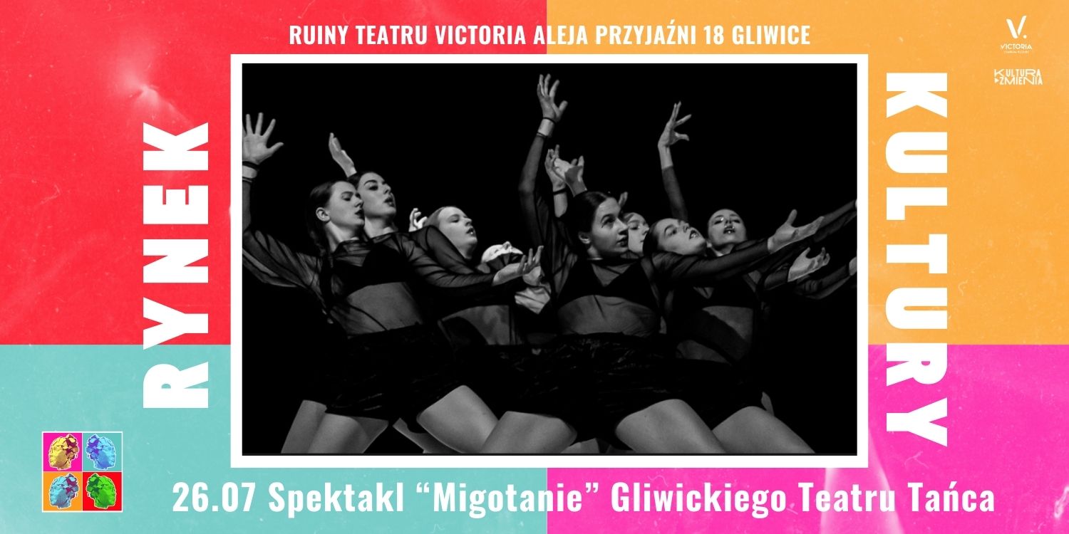 Fot. materiały organizatora Baner z czarno-białym zdjęciem artystów