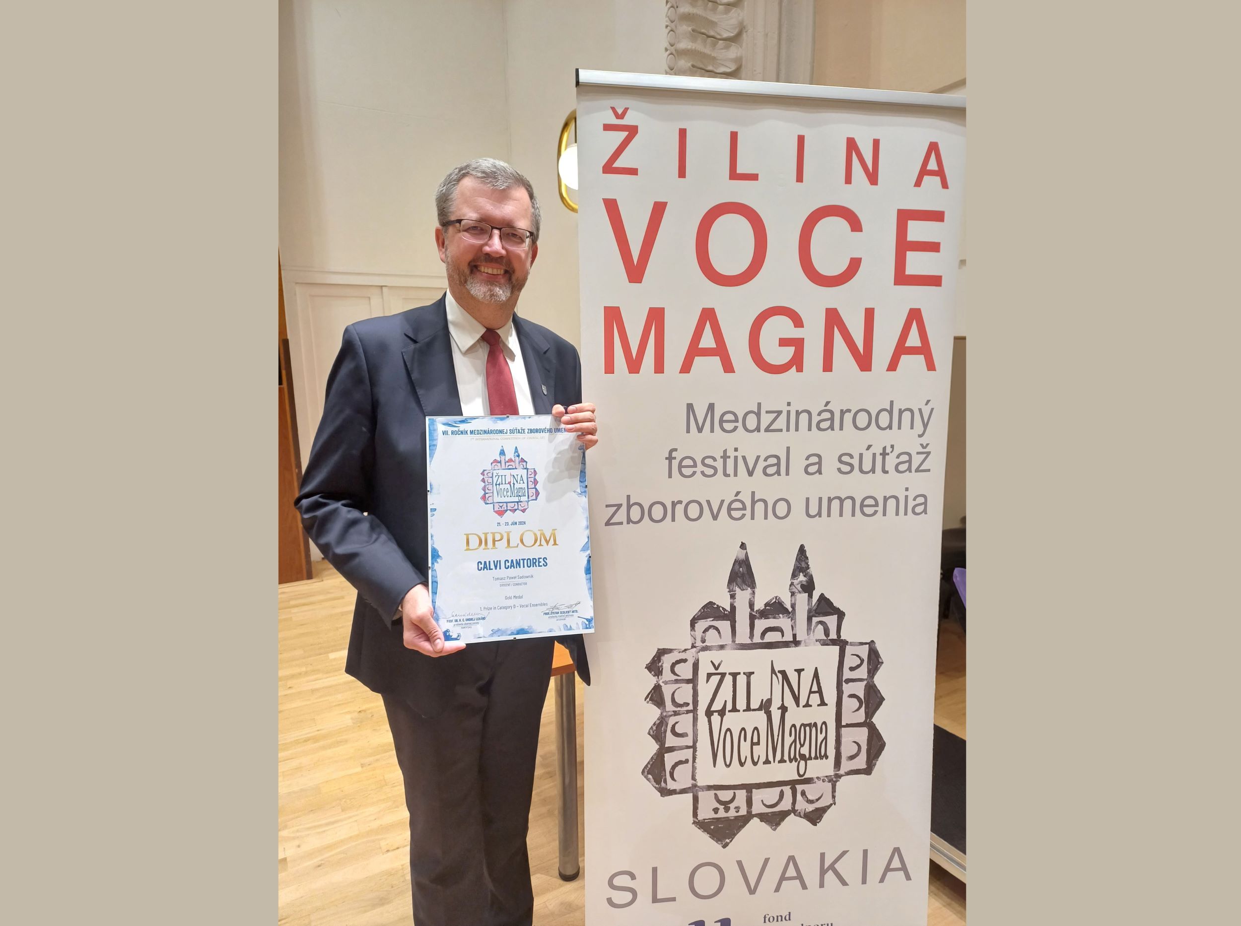 Fot. W. Górka Prof. T. Sadownik z nagrodą