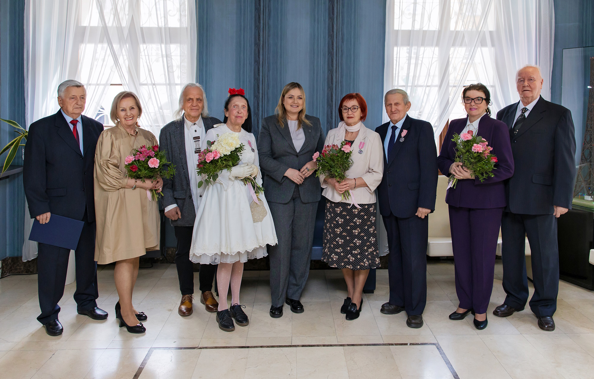 Fot. D.Nita-Garbiec/UM Gliwice prezydent Gliwic z małżeństwami