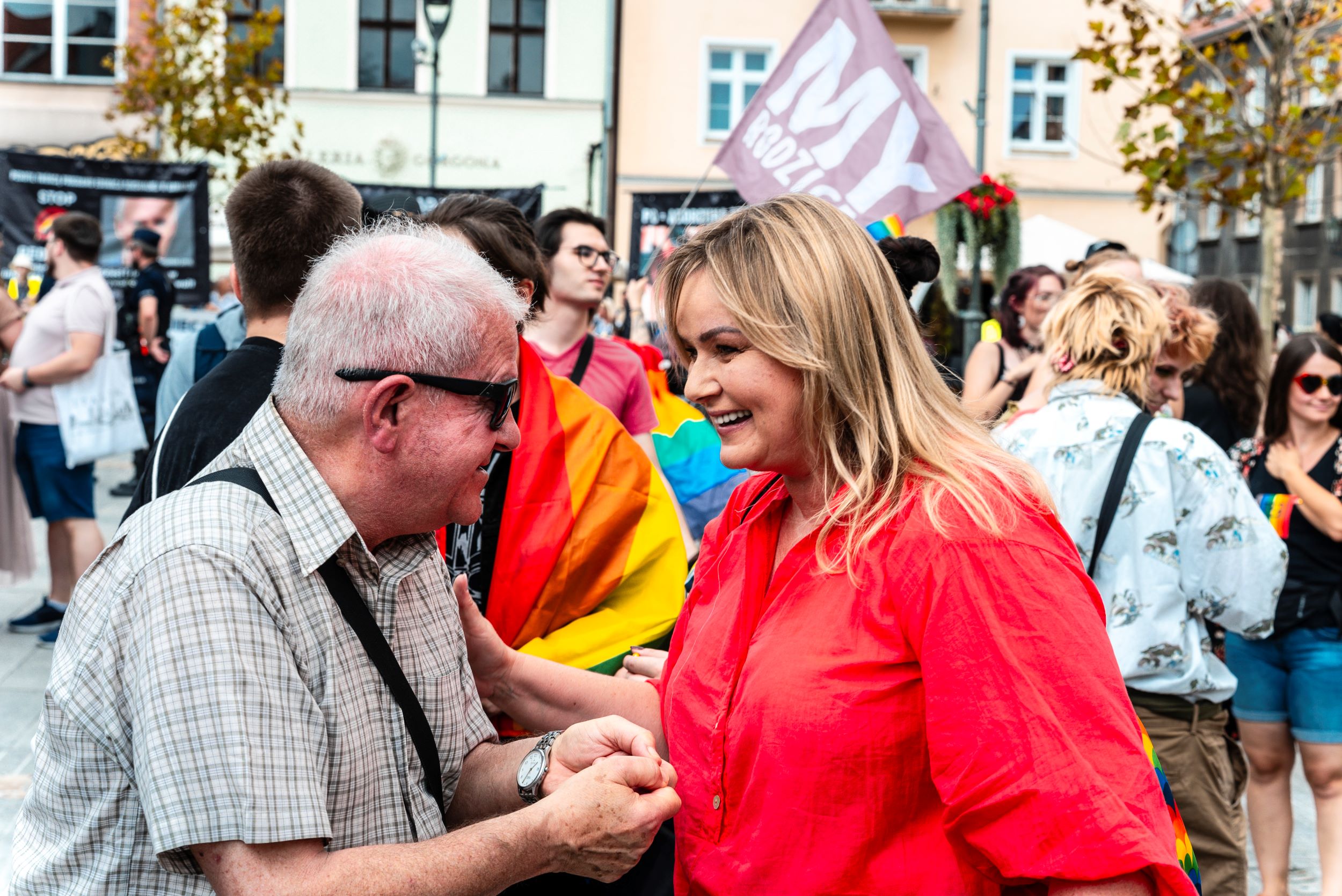 fot. M. Baranowski/UM Gliwice Prezydent Gliwic rozmawia z mieszkańcami