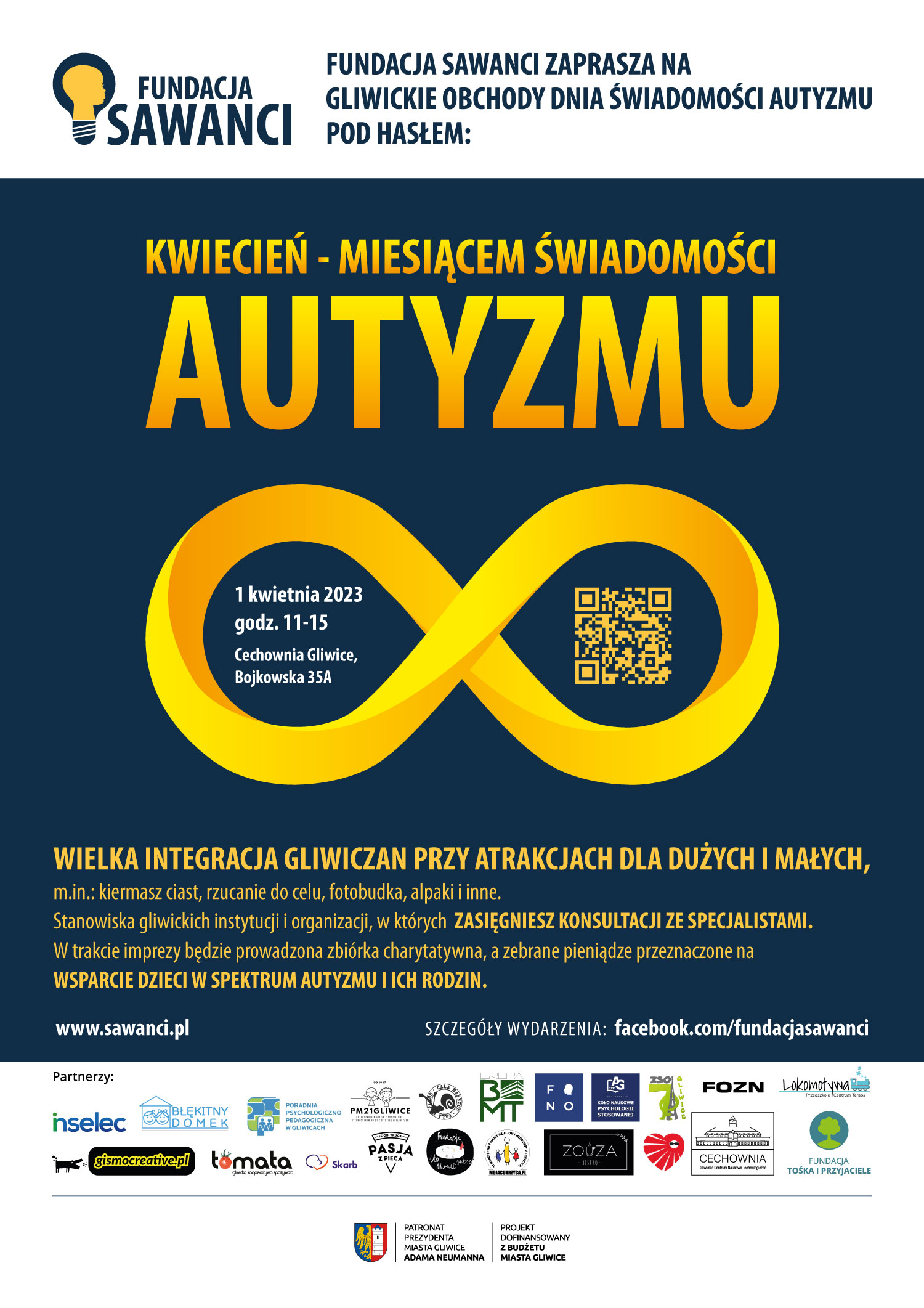 Graf. materiały organizatora Plakat promujący festyn