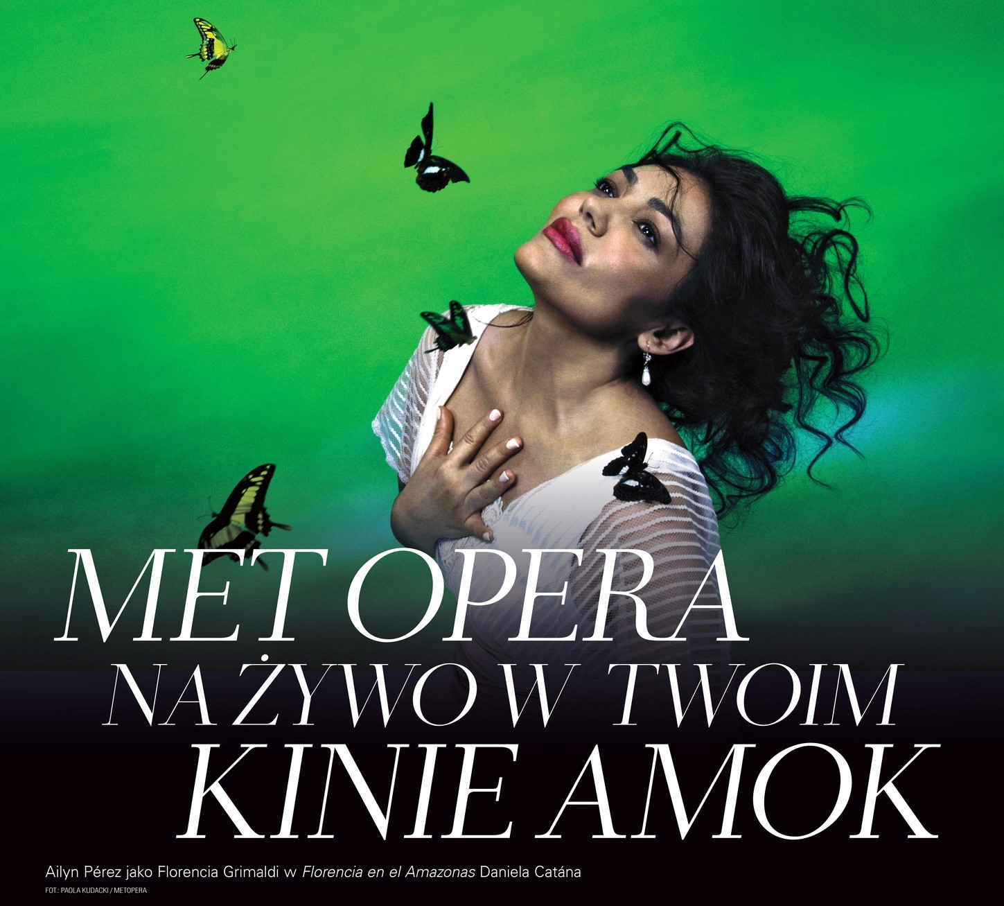Grafika promująca nowy sezon transmisji MET Opera