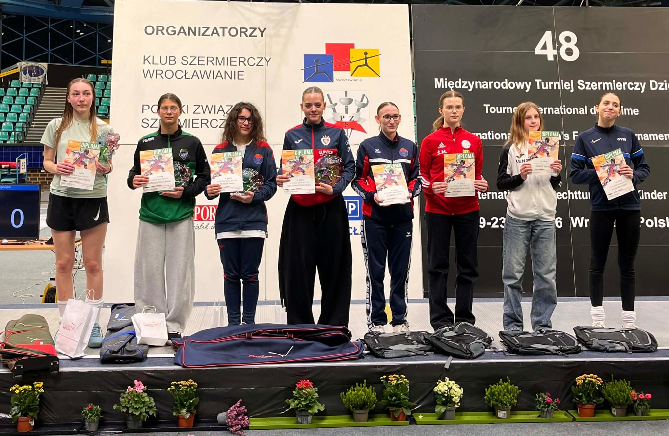 Szpadzistki z Gliwic wśród najlepszych młodzieżowców w Europie