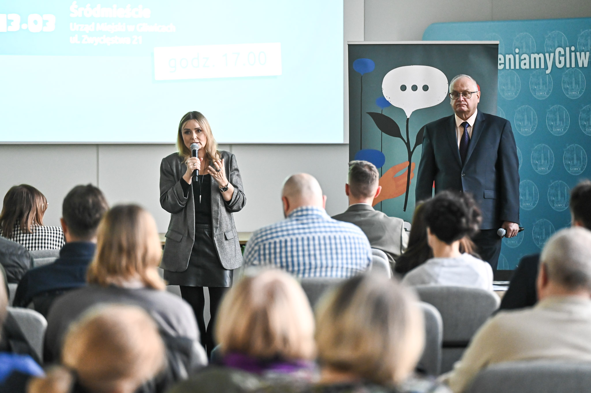 Spotkanie prezydent Gliwic z mieszkańcami Śródmieścia
