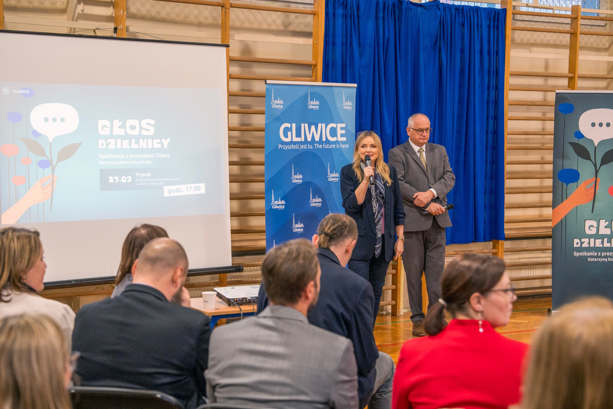 prezydent Gliwic na spotkaniu z mieszkańcami