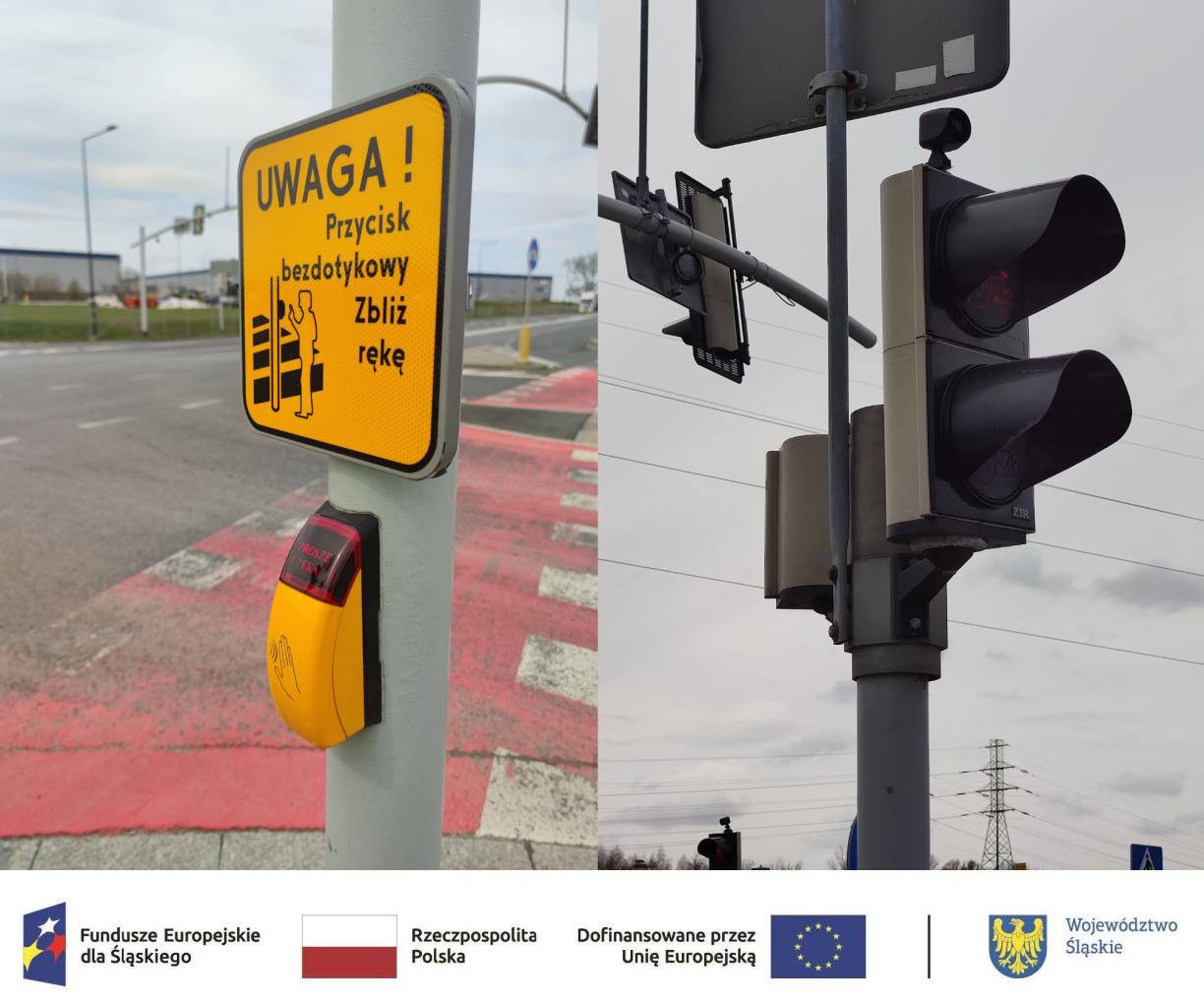 Na kolejnych przejściach dla pieszych pojawiają się nowe bezdotykowe przyciski – wystarczy zbliżyć dłoń, by uruchomić zielone światło