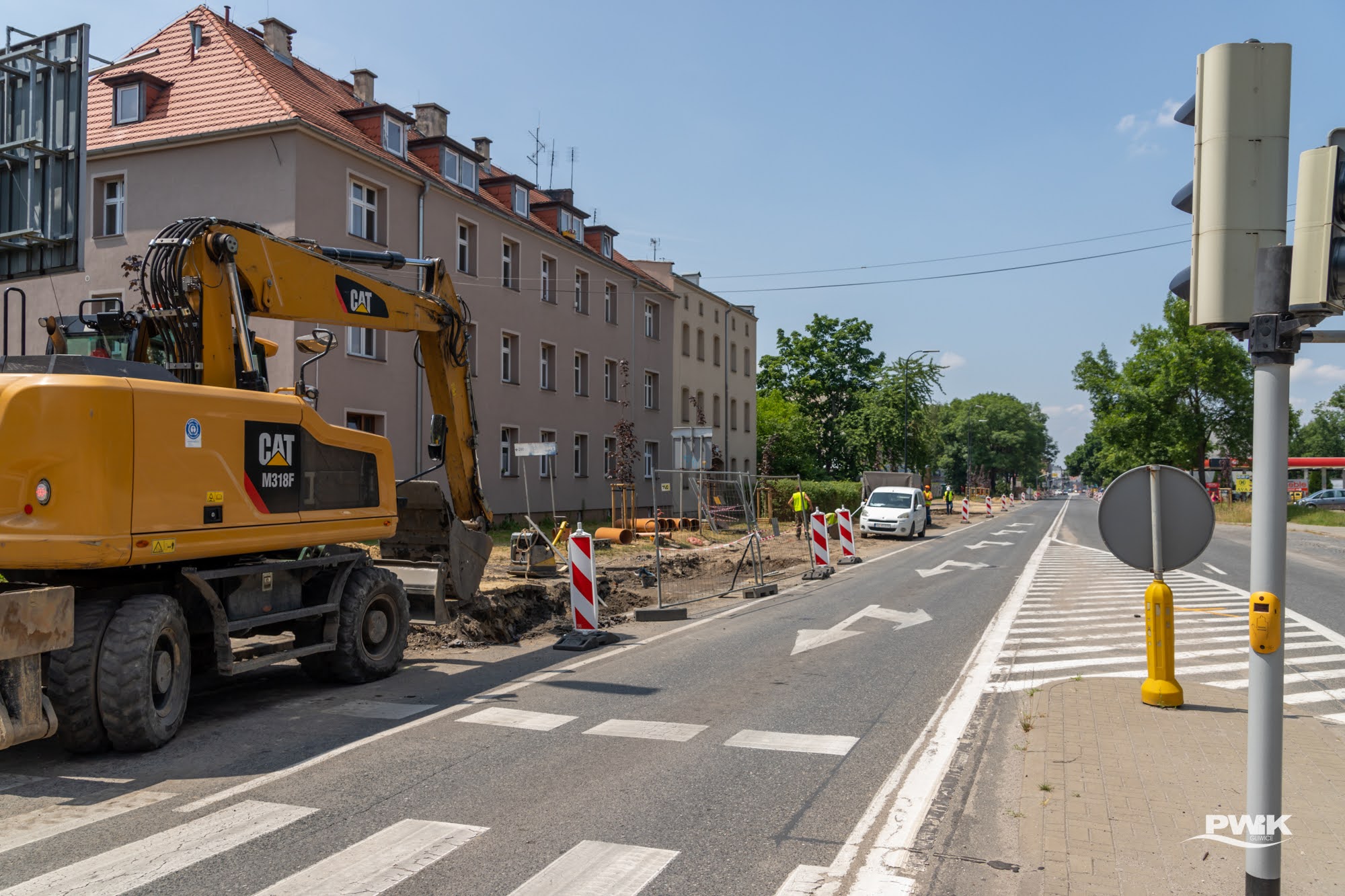 prace przy ul. Pszczyńskiej
