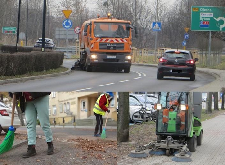 Ekipy sprzątające miasto