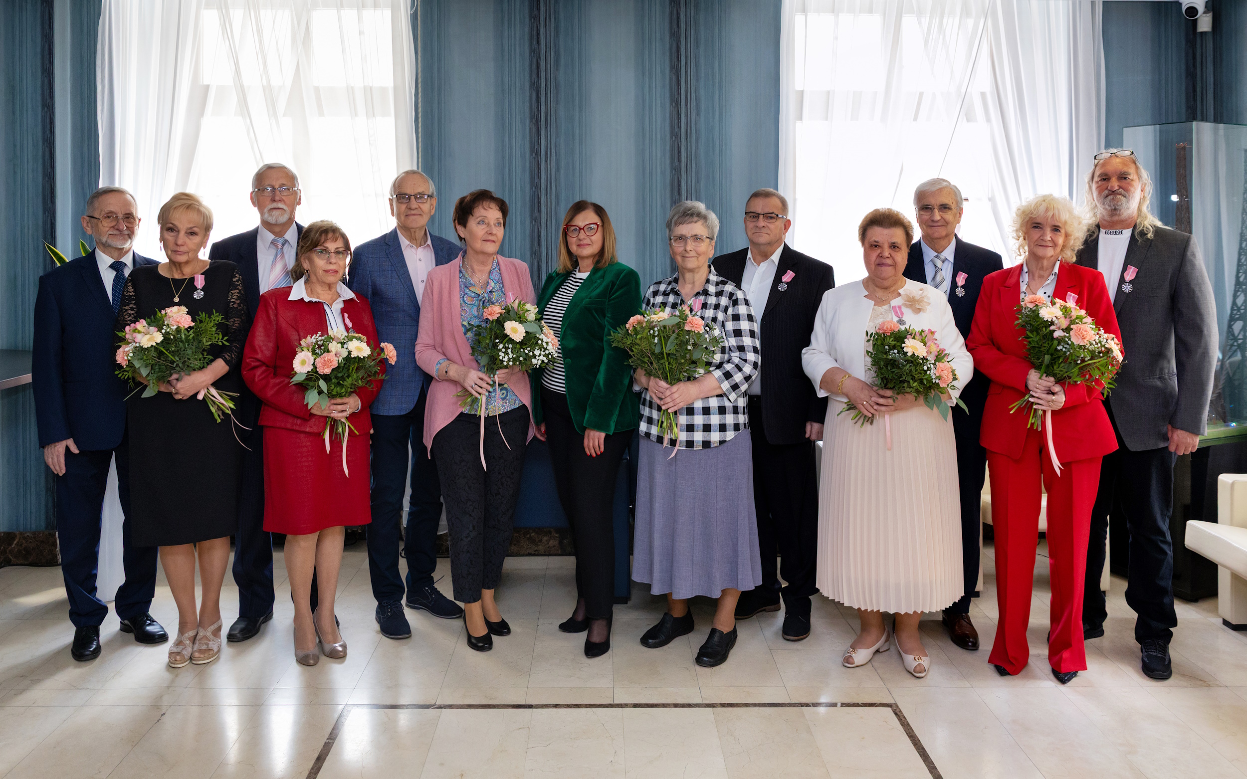 Jubilaci z zastępczynią prezydent, Agnieszka Dylewska