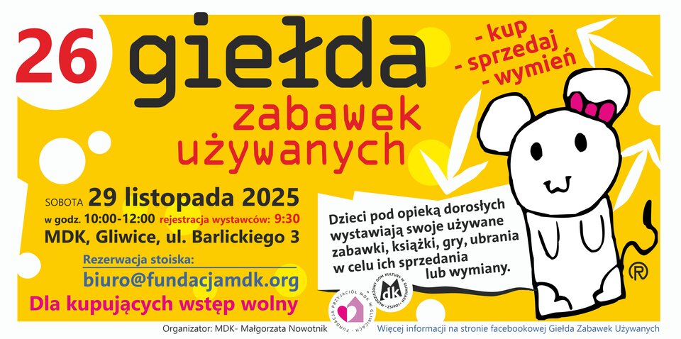 plakat 26. Giełdy Zabawek Używanych