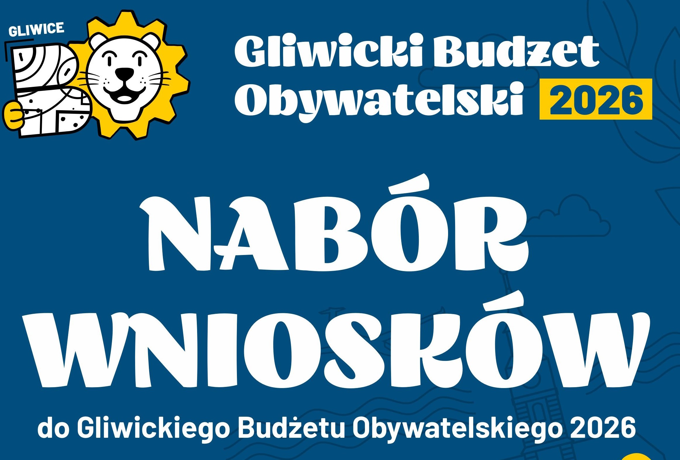 Grafika z napisem nabór wniosków